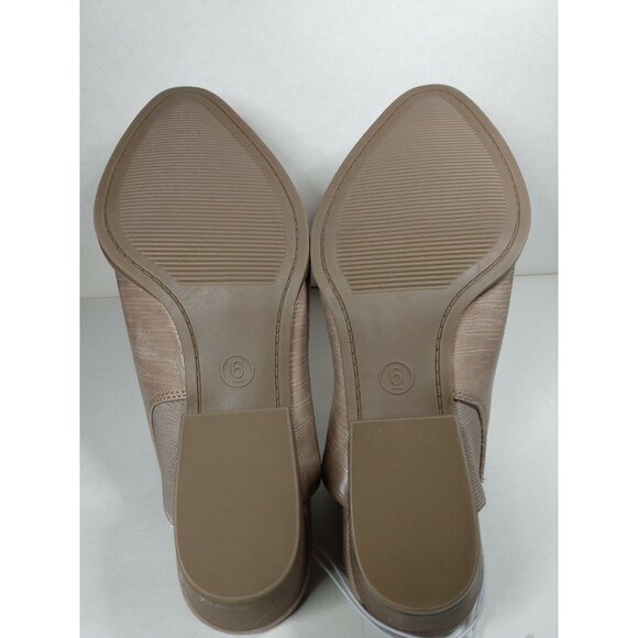 Universal Thread Tan Tara Mule Women's Size 6 M Pointed Toe Chunky 2" Heel NEW - Picture 6 of 9